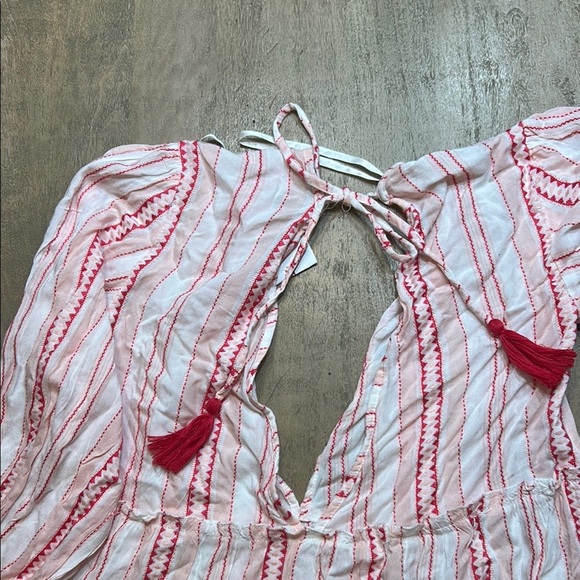 Blue Island White and Pink Swim Coverup - Picture 6 of 6